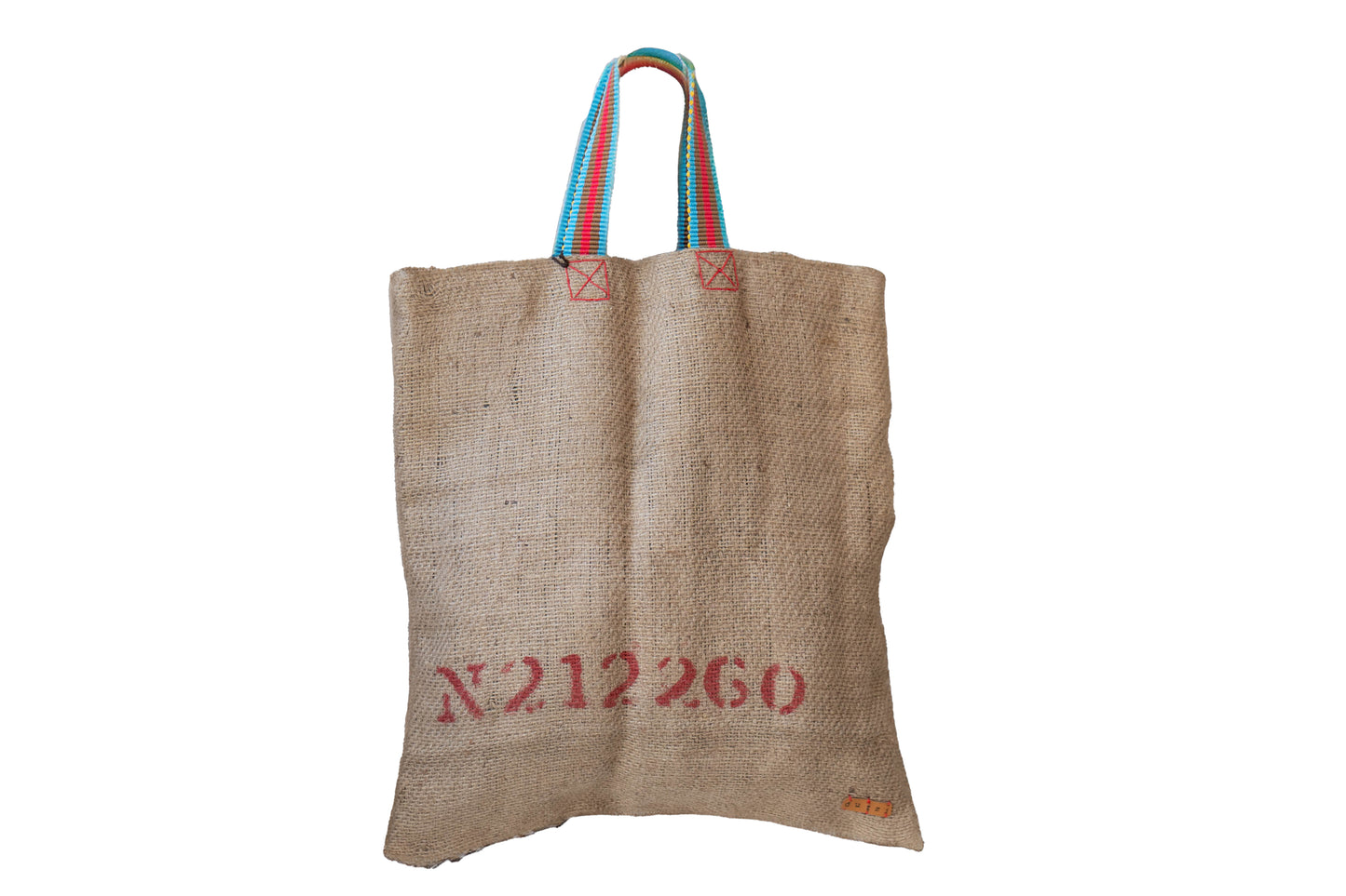Vintage burlap Overnight, Carry on bag