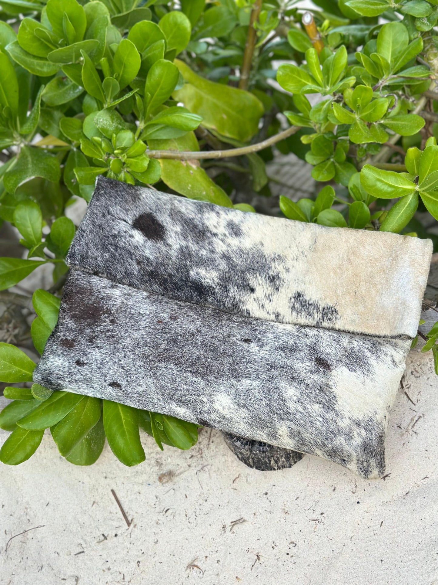 Folded Cowhide Clutch