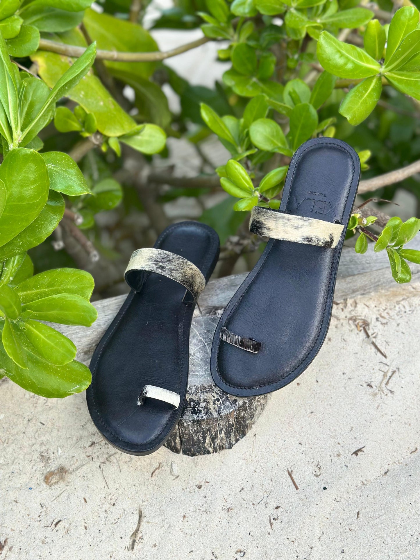 The Xela Cowhide Sandals