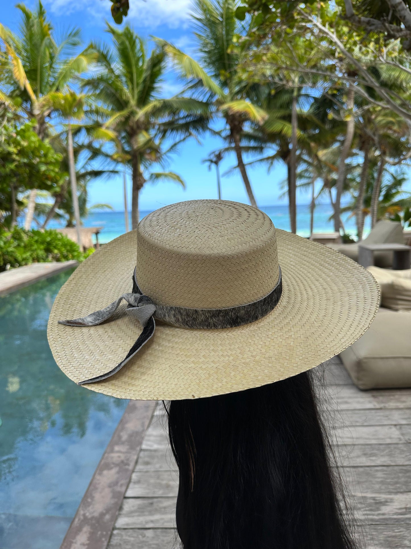 Handmade Hat with Cowhide Strap