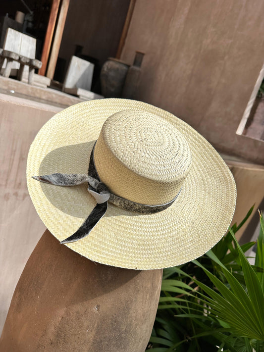 Handmade Hat with Cowhide Strap