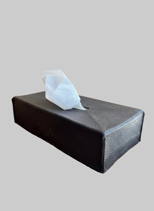 Leather Tissue Box Cover – Handmade in Yucatán