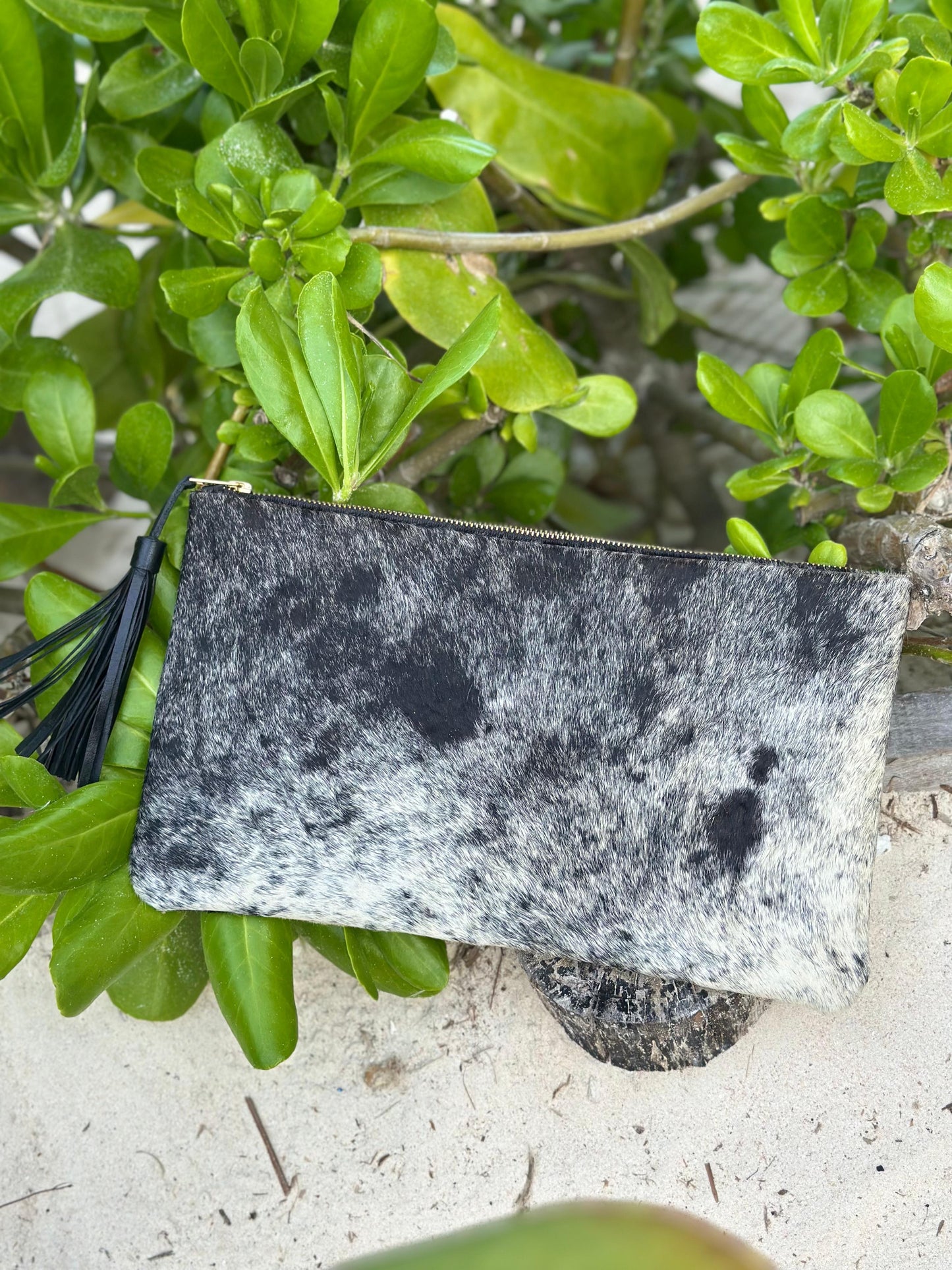Folded Cowhide Clutch