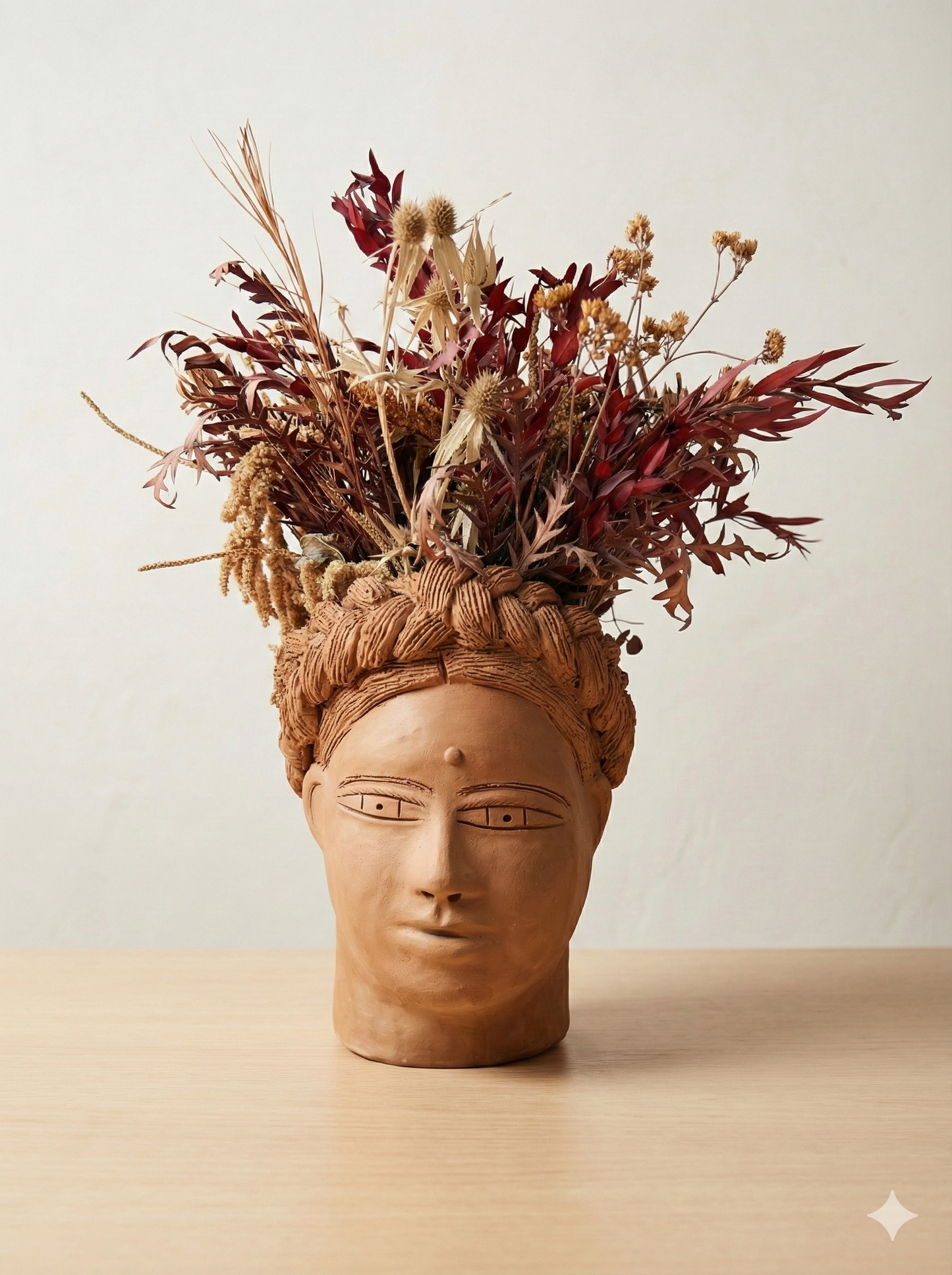 Handmade Face Plant Pot