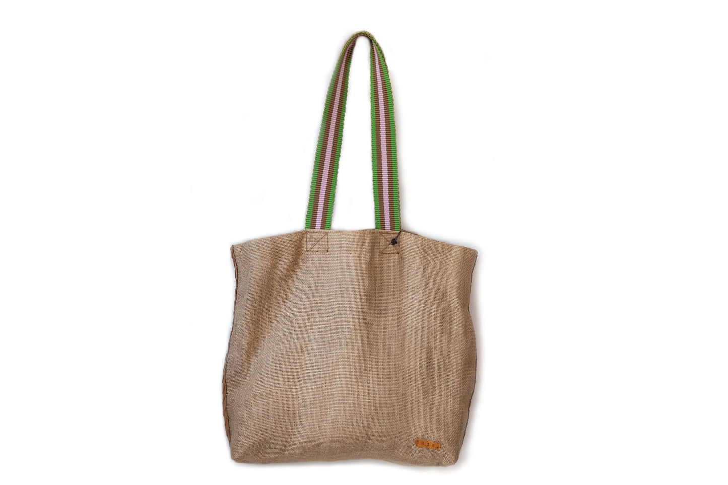 Julia Vintage Burlap Tote