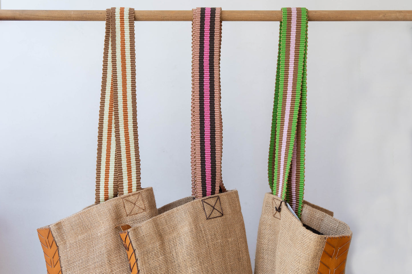 Julia Vintage Burlap Tote